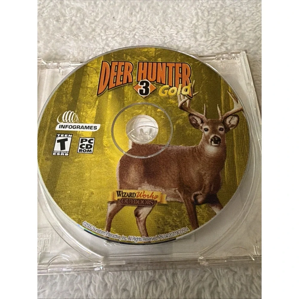 Deer Hunter 3 Gold PC CD ROM 2000 Hunting Game WizardWorks Infogrames